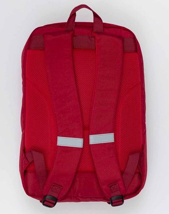Миниатюра фотографии Красный рюкзак с плотной спинкой button blue