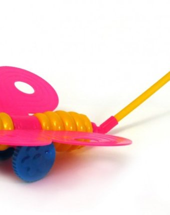 Миниатюра фотографии Каталка-игрушка пластмастер каталка бабочка