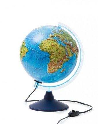 Миниатюра фотографии Globen глобус физико-политический рельефный с подсветкой 250 мм