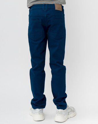 Миниатюра фотографии Темно-синие твиловые брюки button blue