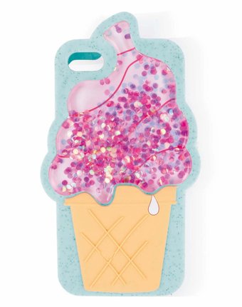 Миниатюра фотографии Чехол для телефона мороженое button blue