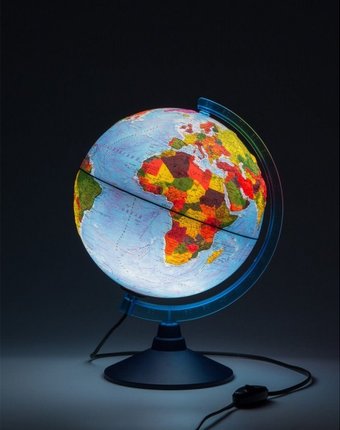 Миниатюра фотографии Globen глобус земли физико-политический рельефный с подсветкой d-250 мм